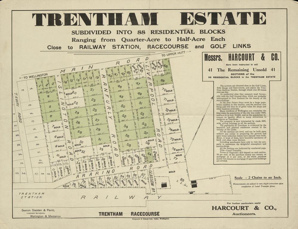 Housing development plan; Trentham Estate