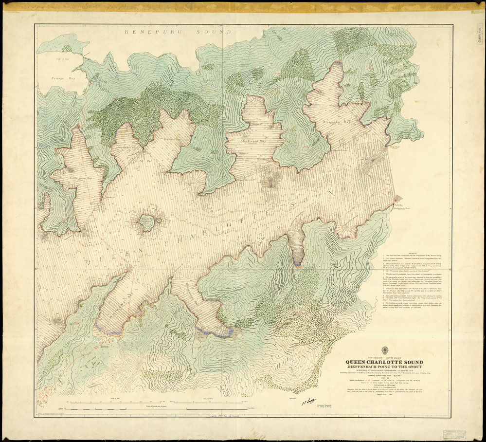 Queen Charlotte Sound, Dieffenbach Point to the Snout