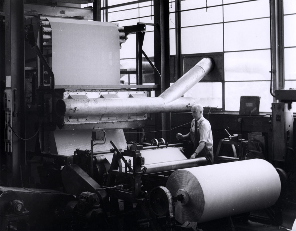 Dunlop raw materials; fabric impregnator, James Hewitson