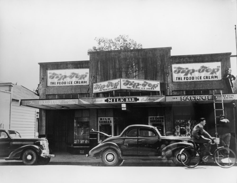 Main St, Upper Hutt, Jan. 1948; north side 06, Dorothy-Tip-Top-Marigold