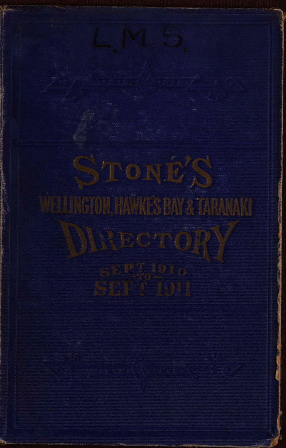 Stone's Wellington, Hawke's Bay and Taranaki Directory, 1910
