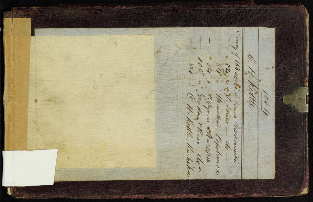 C H Kettle, survey field book [no 36]