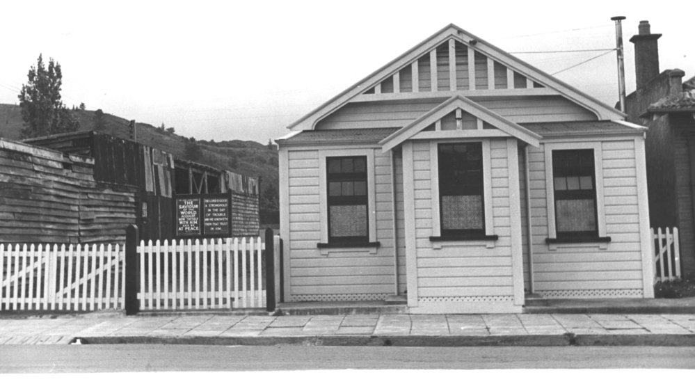 Main St, Upper Hutt, Jan. 1948; south side  2, Askew-Gospel Hall