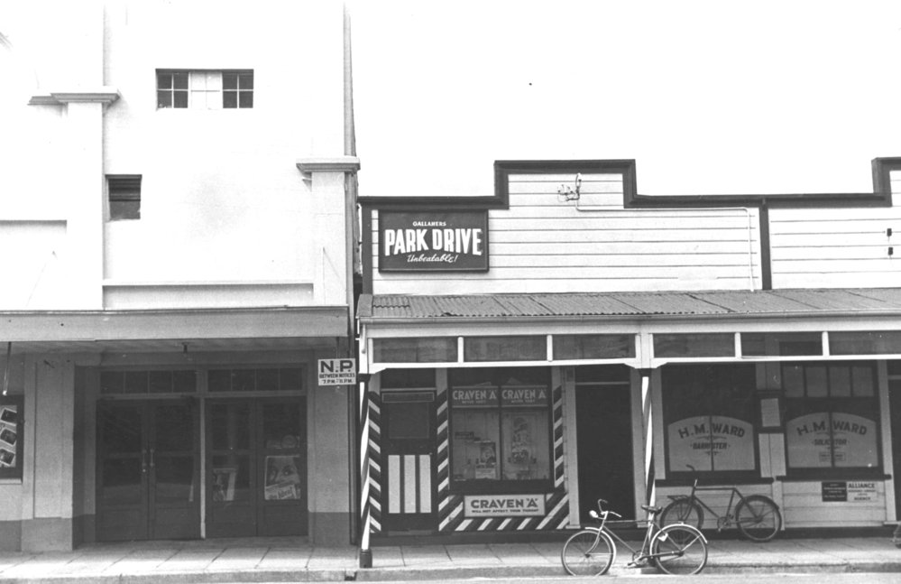 Main St, Upper Hutt, Jan. 1948; south side  8, Majestic-Benge-Ward