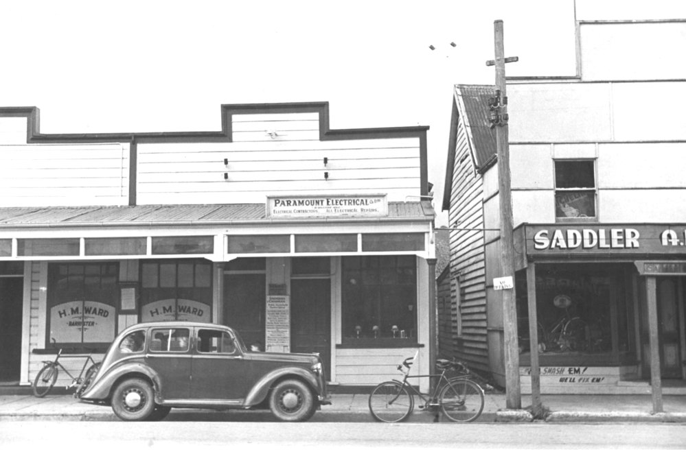 Main St, Upper Hutt, Jan. 1948; south side  9, Ward-Jowitt