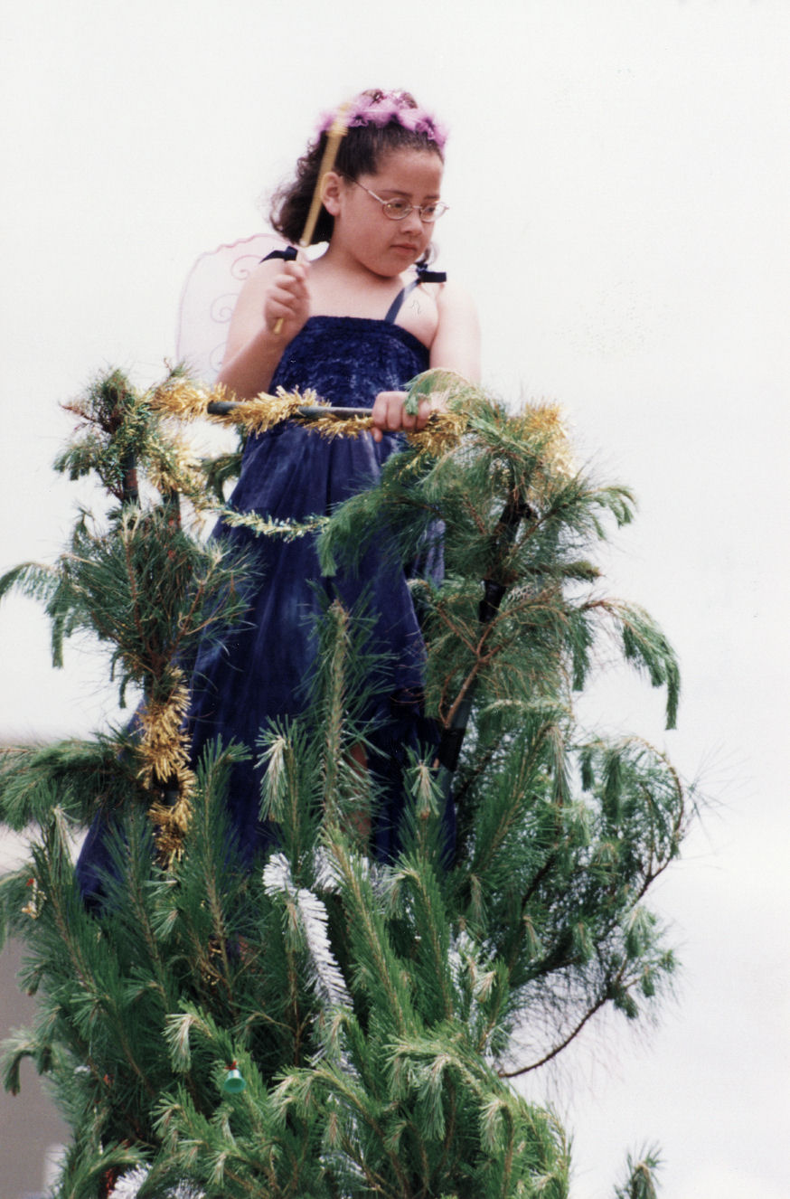 Christmas parade 1999; Christmas-tree fairy?