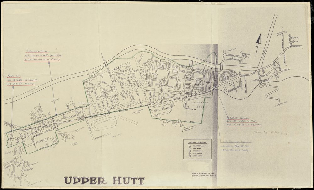 Street Plan of Upper Hutt