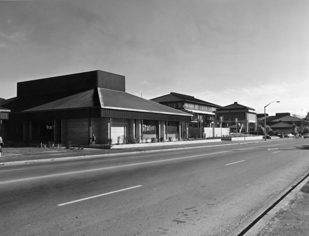 Library 4, Fergusson Drive; exterior from Fergusson Drive