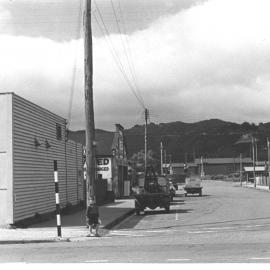 Main St, Upper Hutt, Jan. 1948; south side 20, Kiwi Butchery-Princes Street