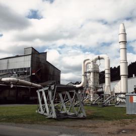 Dunlop raw materials; fume extraction and 'Banbury' mixer tower