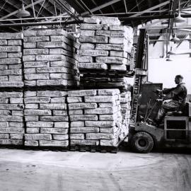 Dunlop raw materials; rubber and forklift