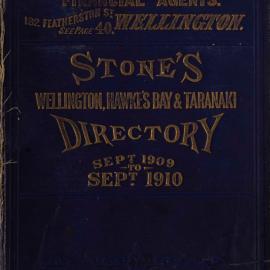 Stone's Wellington, Hawke's Bay and Taranaki Directory, 1909