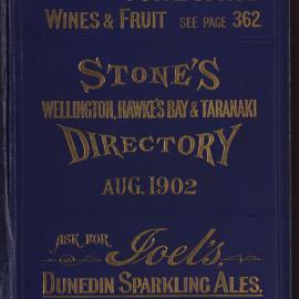 Stone's Wellington, Hawke's Bay and Taranaki Directory, 1902