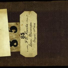 F H Knowles, survey field book [no 85]