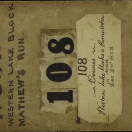 Downes, survey field book [no 108]