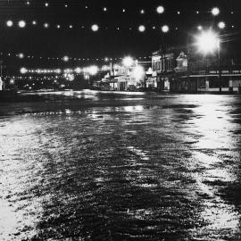 Kimbolton Road, street lights for coronation celebrations 1953