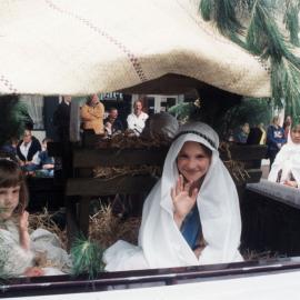 Christmas parade 1999; nativity group