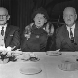 City status celebrations; Old Identities' Afternoon Tea, Heretaunga College. Stan Howan at left