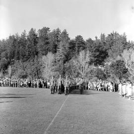 City status proclamation, Maidstone Park; Army guard of honour