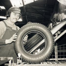 Dunlop finished tyres; inspection; Rangi Ropiha. 