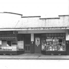 Main St, Upper Hutt, Jan. 1948; north side 03, Fish Supply-bakery-Self Help