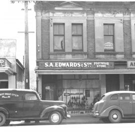 Main St, Upper Hutt, Jan. 1948; north side 10, UH Meat-Edwards-Anderson